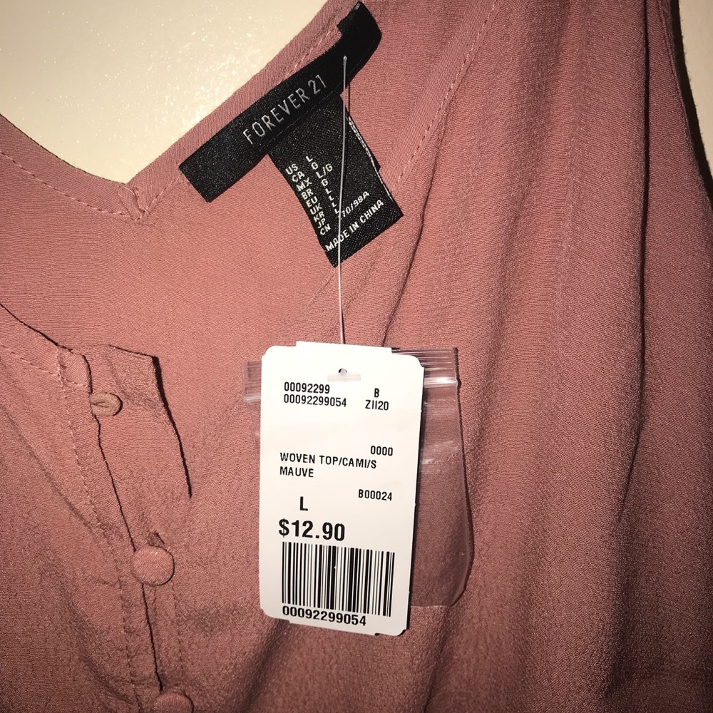 Pink button up tank - Picture 2 of 2